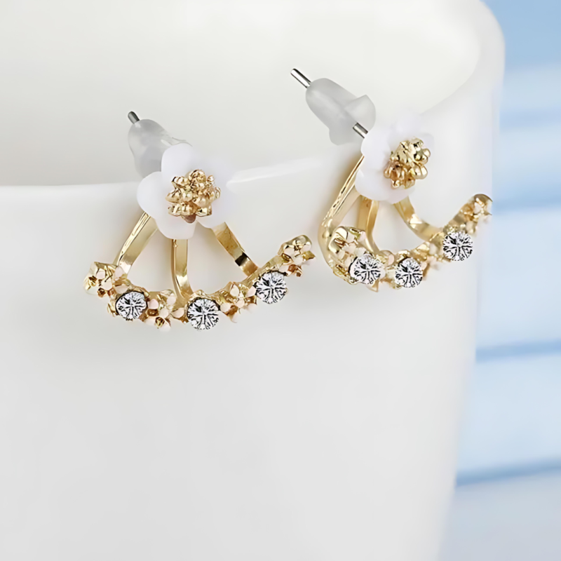 Flower Shape Ear Studs - Image 7