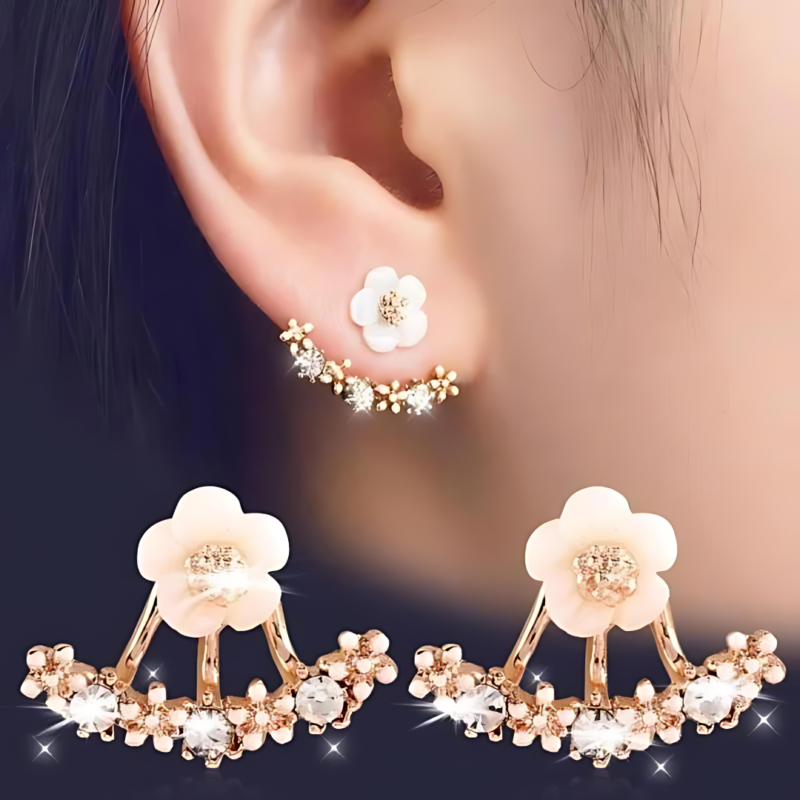 Flower Shape Ear Studs - Image 6