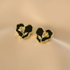 Heart Flower Earrings