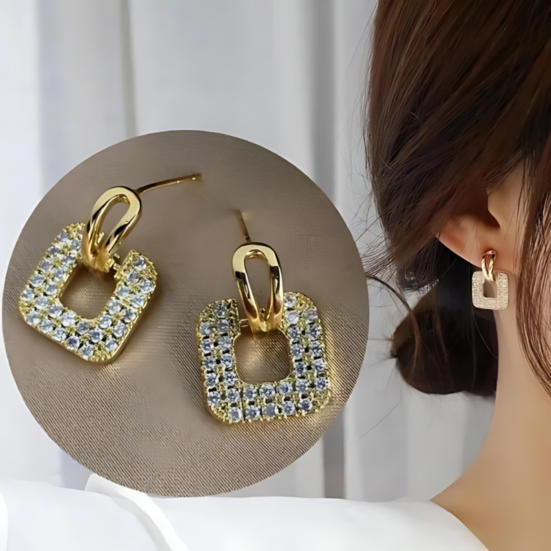 Korean Rhinestones Earrings New Design - Image 8