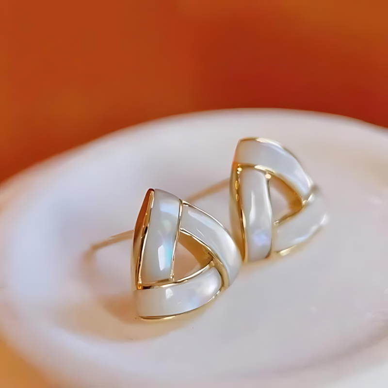 Korean Triangle Shape Ear Studs