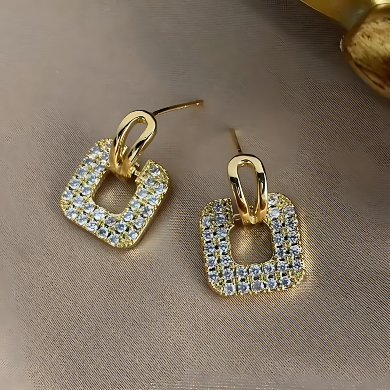 Korean Rhinestones Earrings New Design