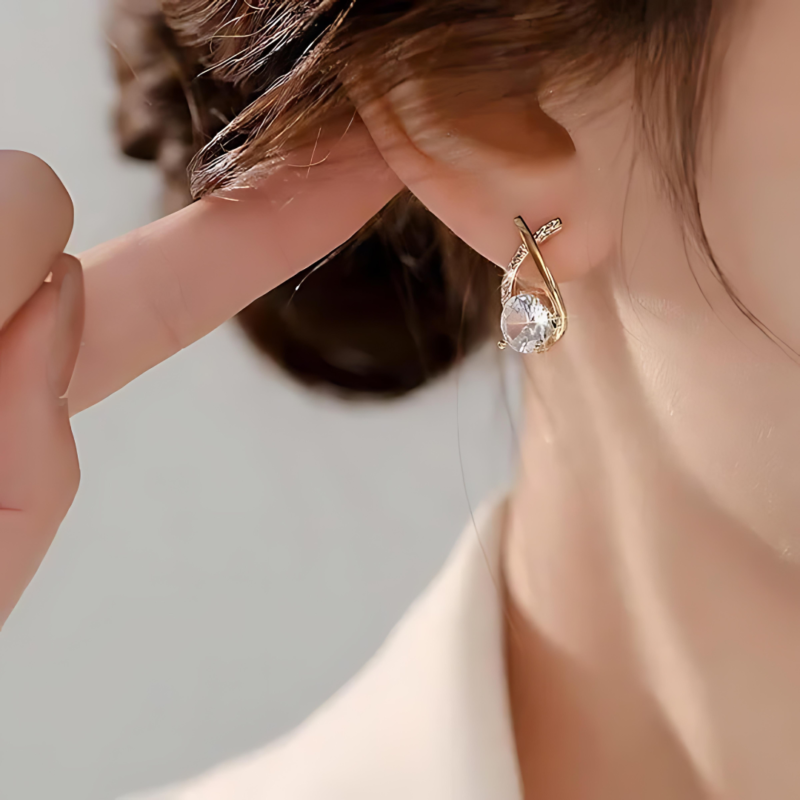 Crystal Diamond Studs - Image 2