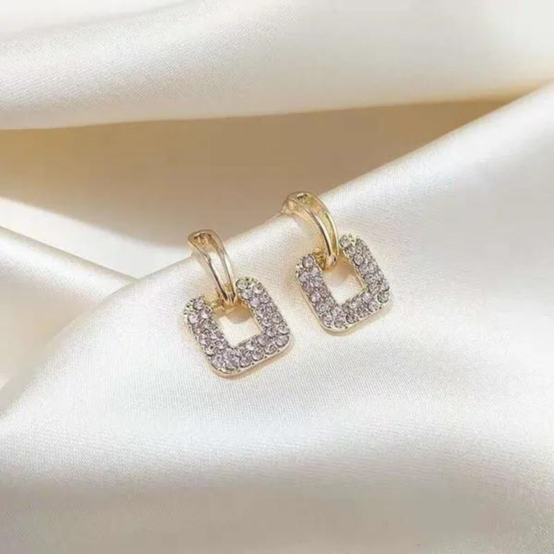 Korean Rhinestones Earrings New Design - Image 2